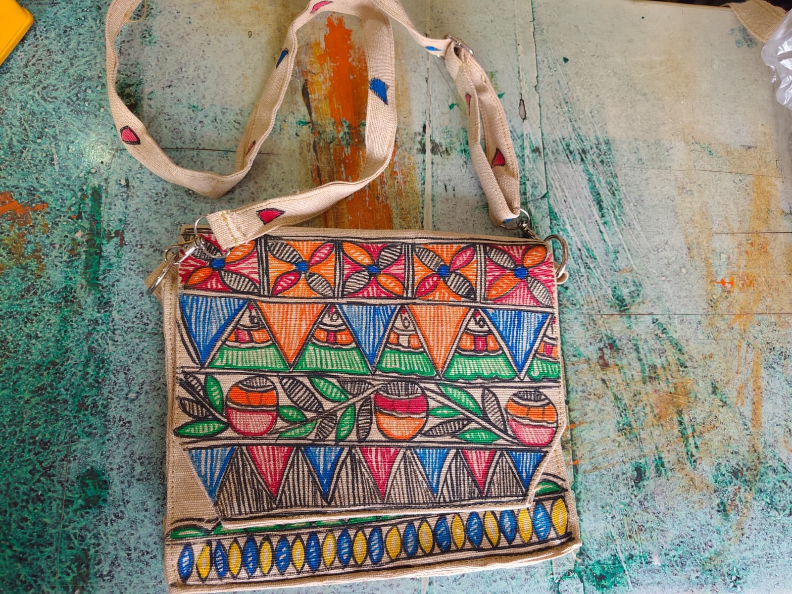 Mithila Jute Handbag - Image 4
