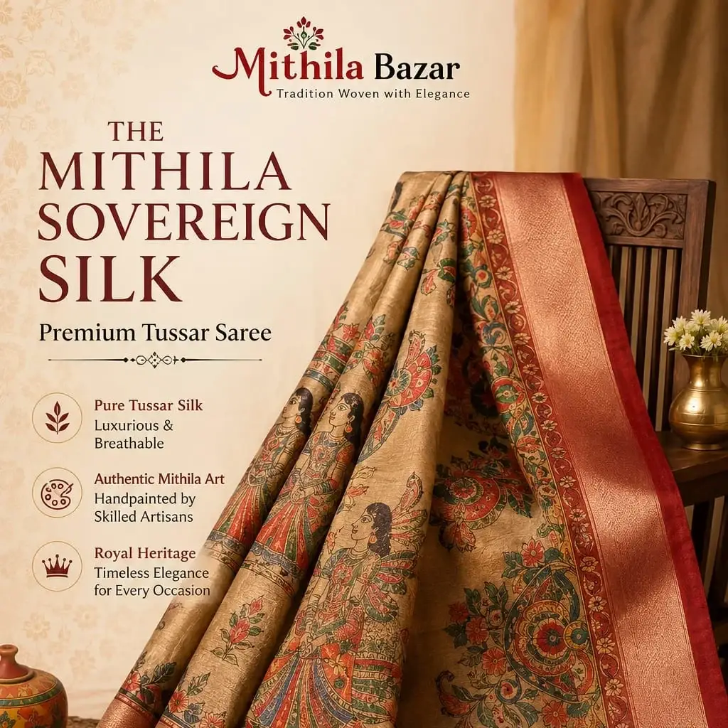 tussar silk saree