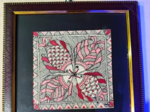mithila painting design frame